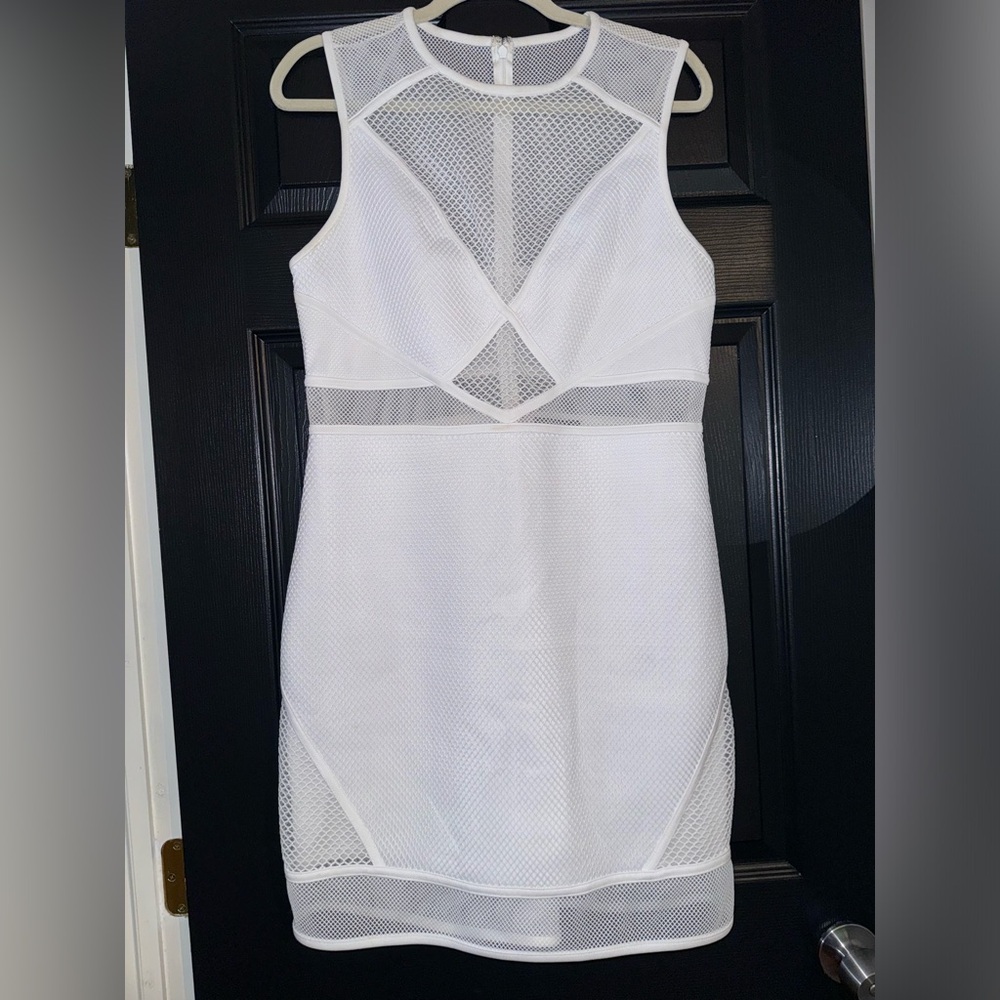 Express white bodycon dress - large